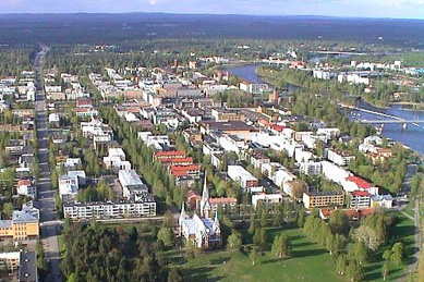 Joensuu с высоты